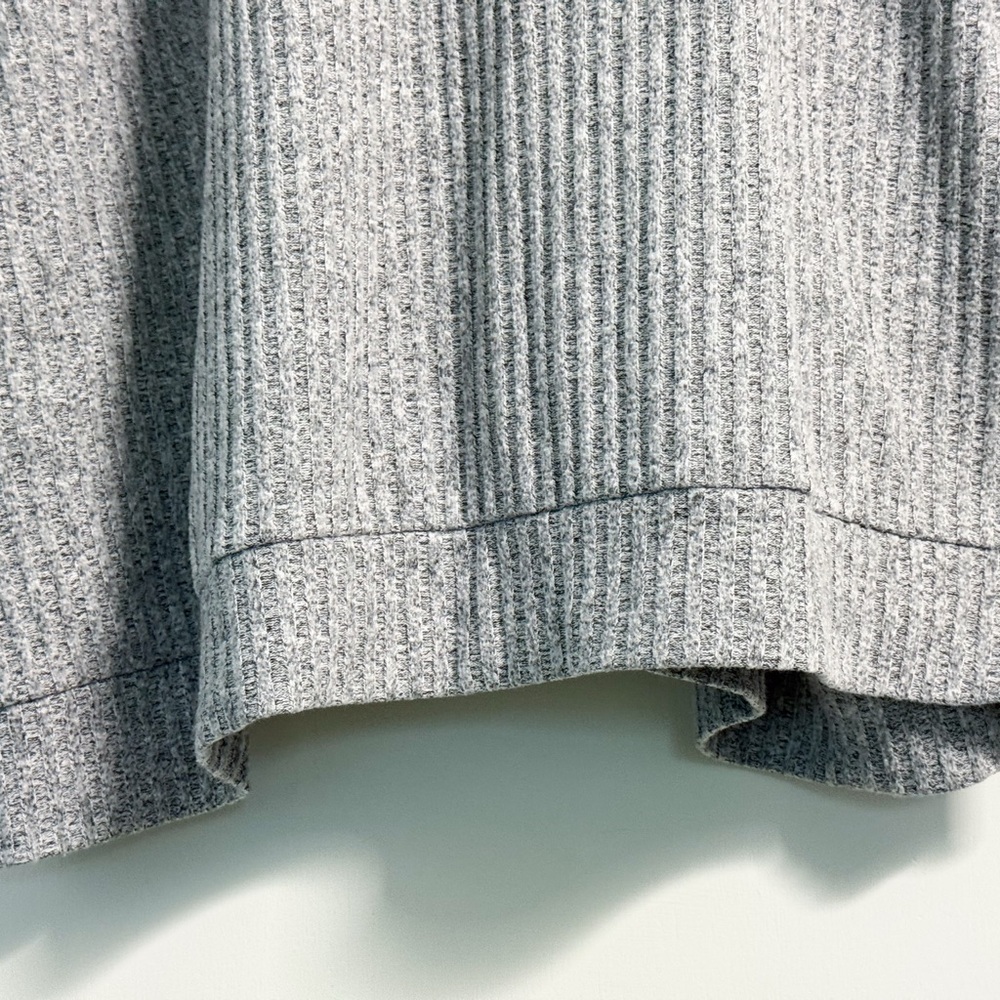 Torrid Ribbed Half Zip Sweater 5X Heather Gray Oversized Plus Pullover - Picture 12 of 15